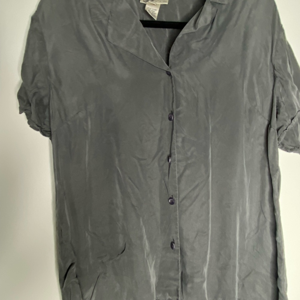 Freeport Studio Gray Button-Up Shirt